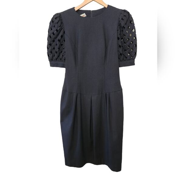 David Warren Dresses & Skirts - Vintage Drop Waist 80's Poof Sleeve Tulip Dress 10 by David Warren